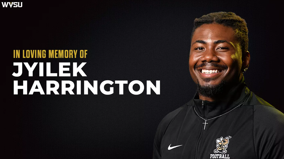 Jyilek Harrington, a senior linebacker from Charlotte, North Carolina, was shot and killed Wednesday night, one day before West Virginia State University’s scheduled home opener.