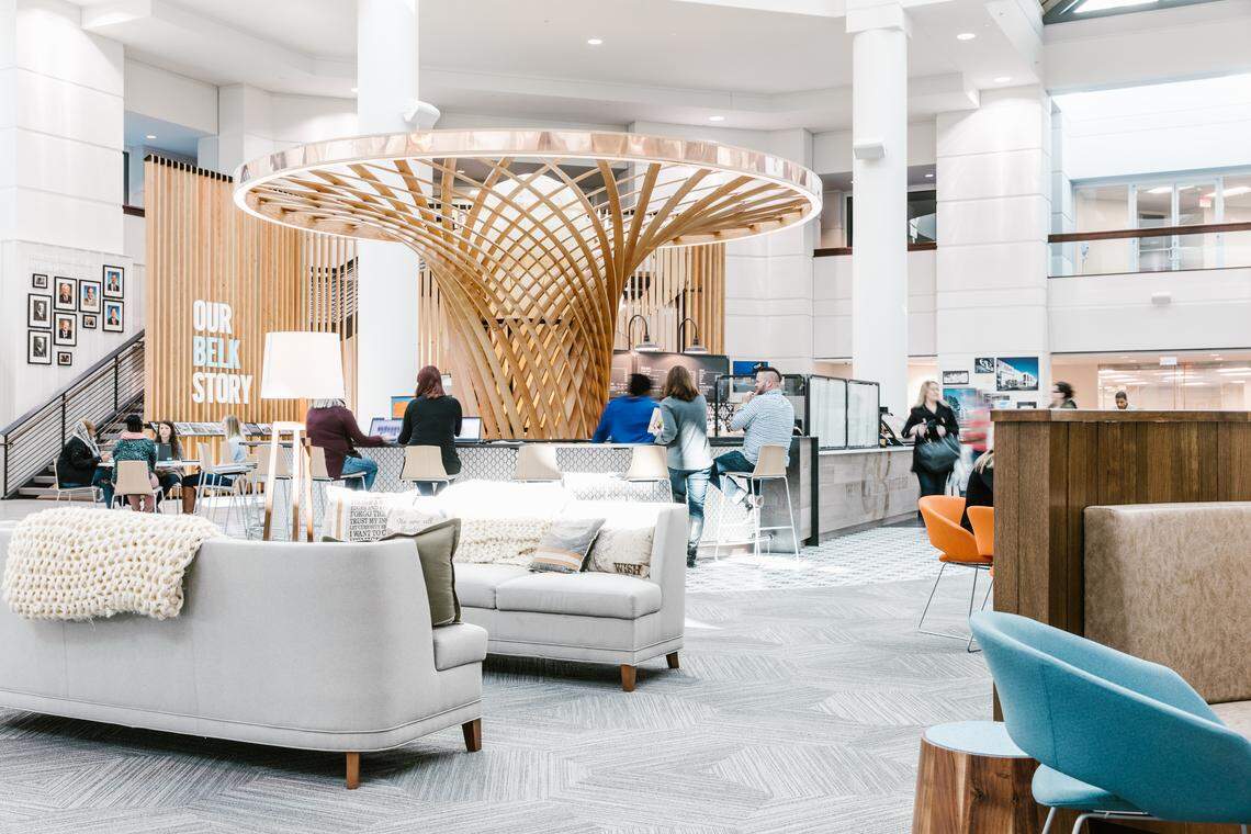 Belk's headquarters off Tyvola Road has undergone a number of upgrades, including adding a new cafe.