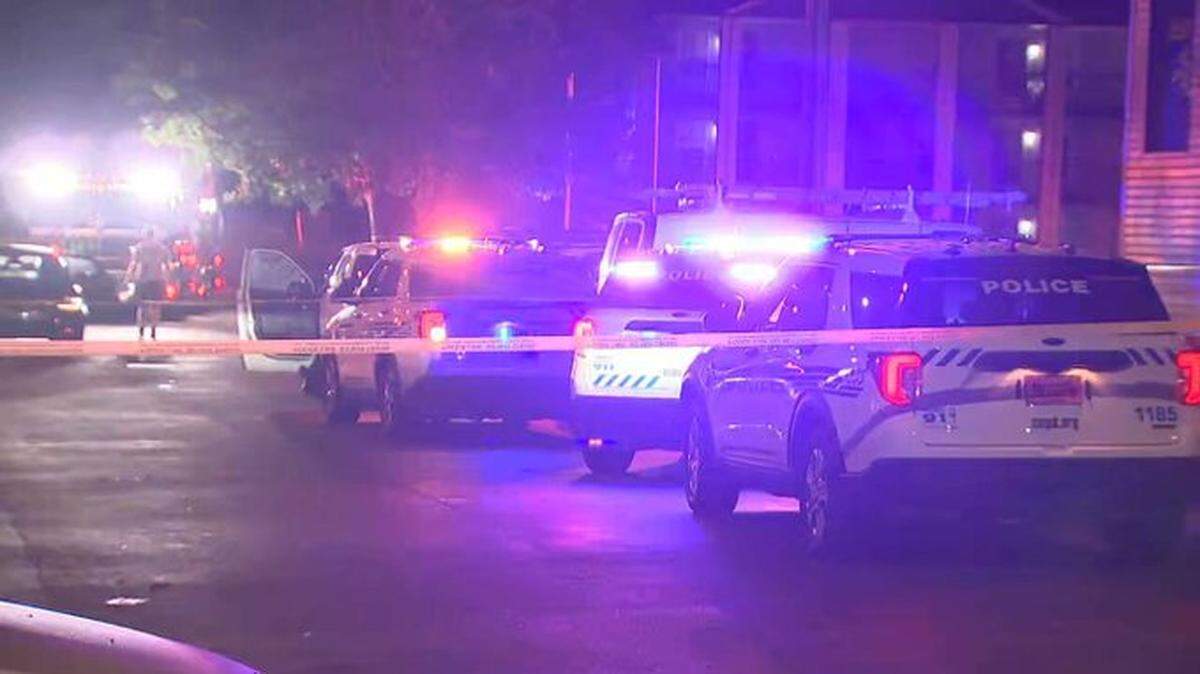 In this image from WSOC, Charlotte-Mecklenburg police investigate a fatal shooting at an apartment complex on Sharon Pointe Road, near North Sharon Amith Road on Friday, July 22, 2022.
