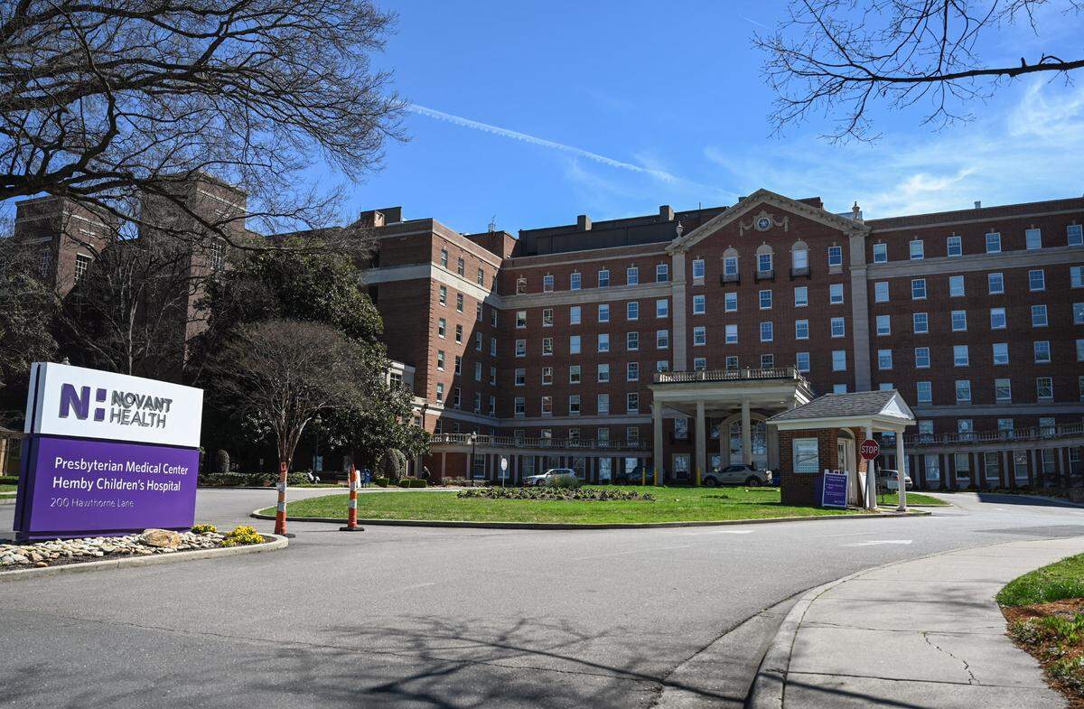 Novant Health’s Presbyterian Medical Center and Hemby Children’s Hospital on 200 Hawthorne Lane in Charlotte is one of many locations in the region. The company is being sued by the Federal Trade Commission.