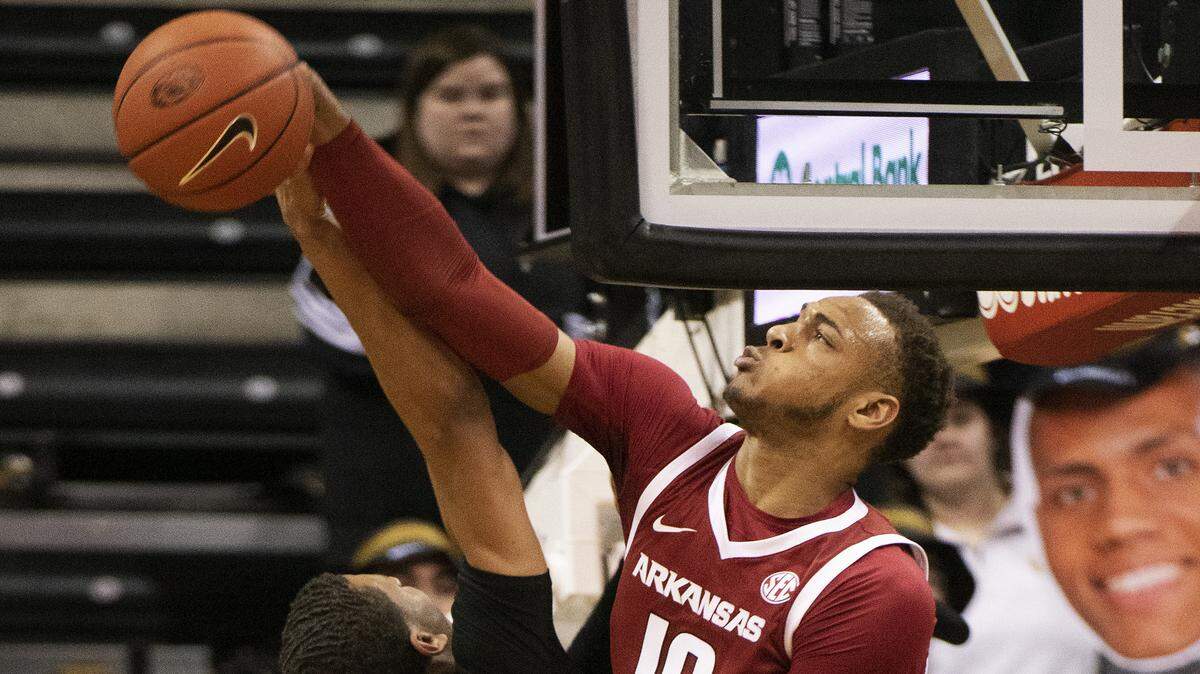 Arkansas’ Daniel Gafford worked out for the Charlotte Hornets on Tuesday at Spectrum Center. At 6-foot-11 and 233 pounds, he could be in the team’s discussion for the No. 12 pick in this month’s NBA draft.