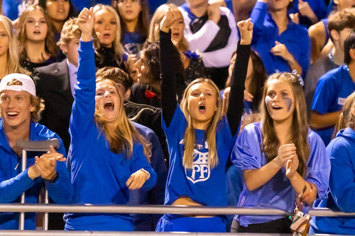Maiden Fans cheer on their team to a Victory.