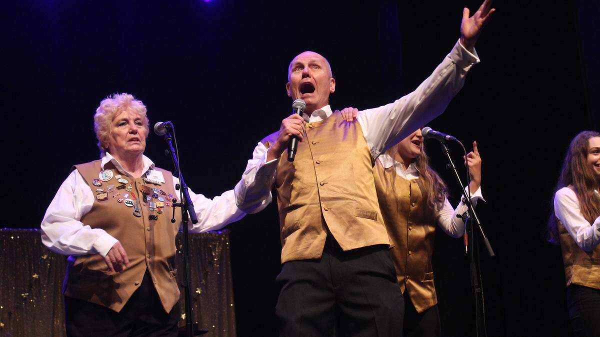 Ralph Beck retired May 1 as director of education for Blumenthal Performing Arts Center. He’s pictured here performing during the opening number of the Blumenthal’s annual Best of Open Mic Night.