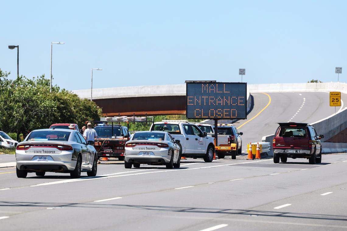 Concord Mills mall is closed after an officer-involved shooting, police said Wednesday, Aug. 31, 2022.