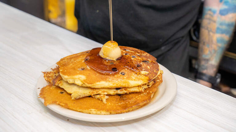 After all these years, I still think these are the best blueberry pancakes in Charlotte.
