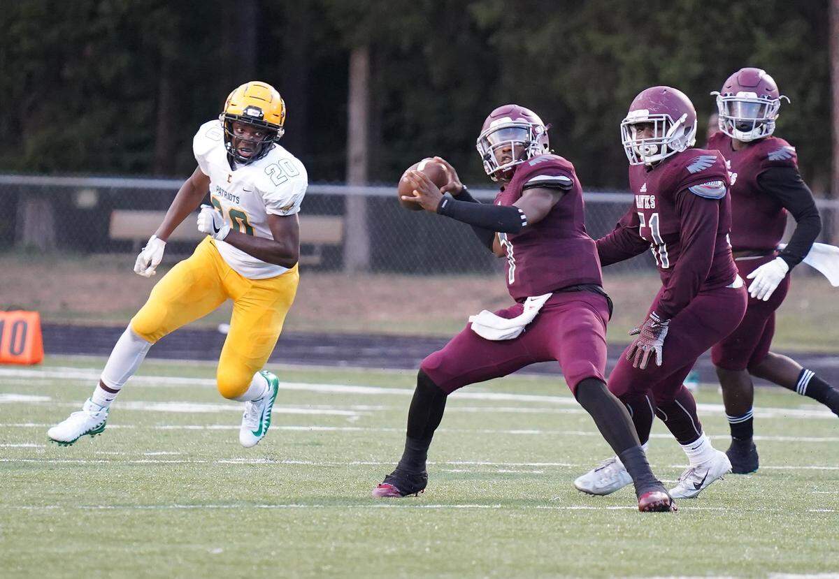 West Mecklenburg High quarterback Preston Brown is among Observer-area leaders at midseason