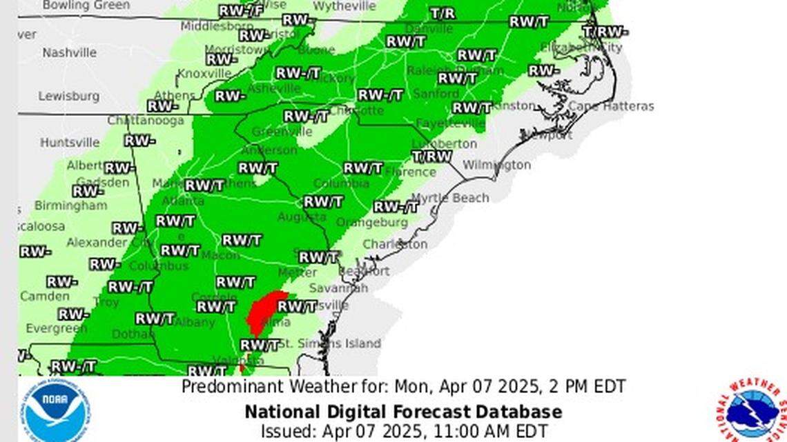 Heavy rain, thunderstorms and localized flooding possible in Charlotte region