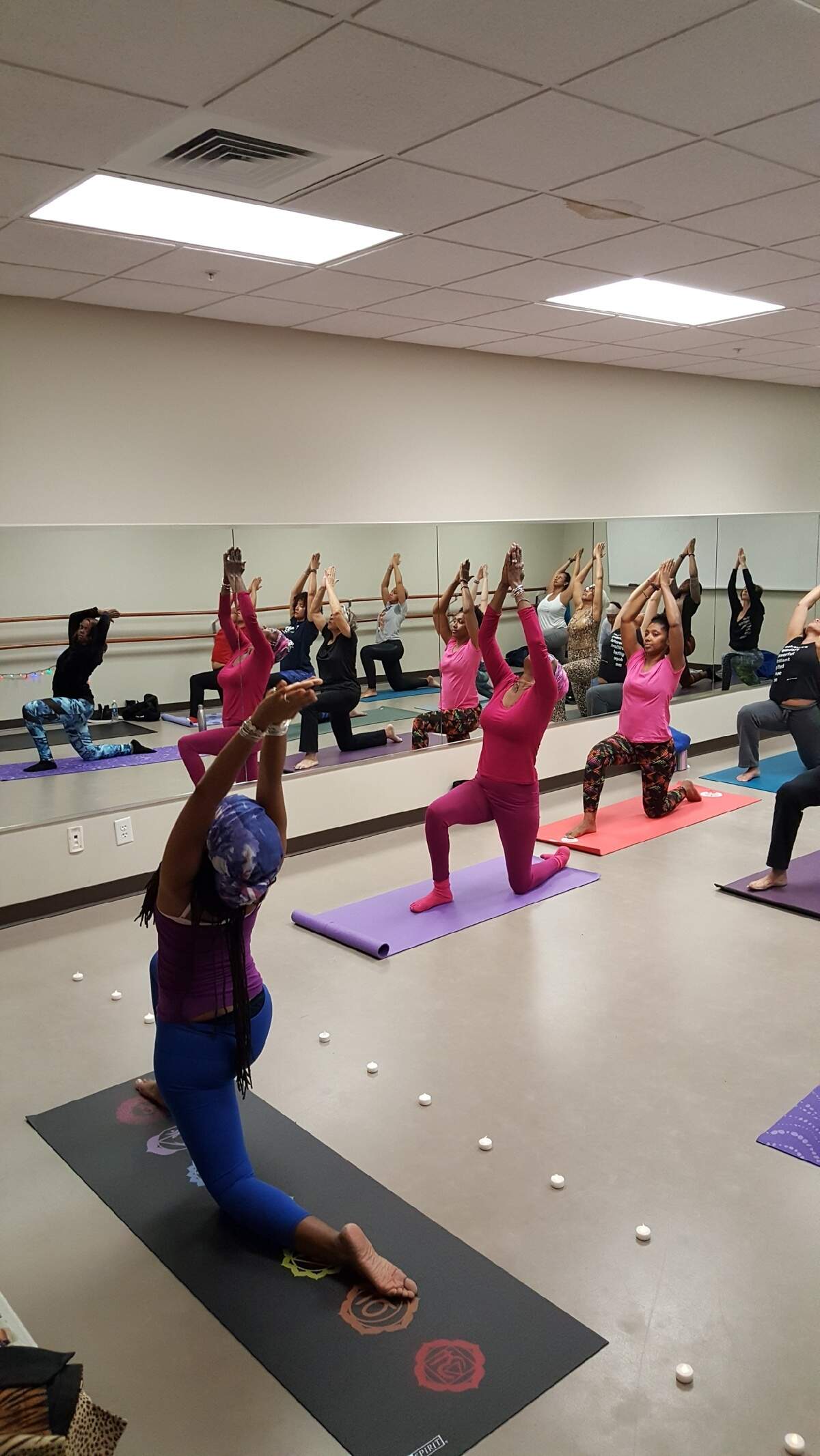 Because black students often face microaggressions in mainstream yoga spaces, “It’s easier to learn from a teacher who looks like you and understands your body and your struggles,” Eternity Philops said. 
