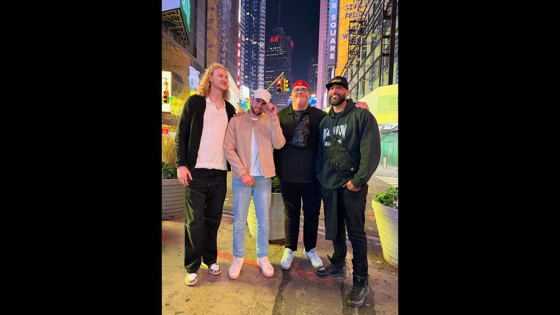 Tyler Bergantino, second from left, is 6-foot-9. He’s host of Tall Tour, a tall person meetup to build community and bring inclusiveness to tall people. Tall Tour is coming to Charlotte on Dec. 6.