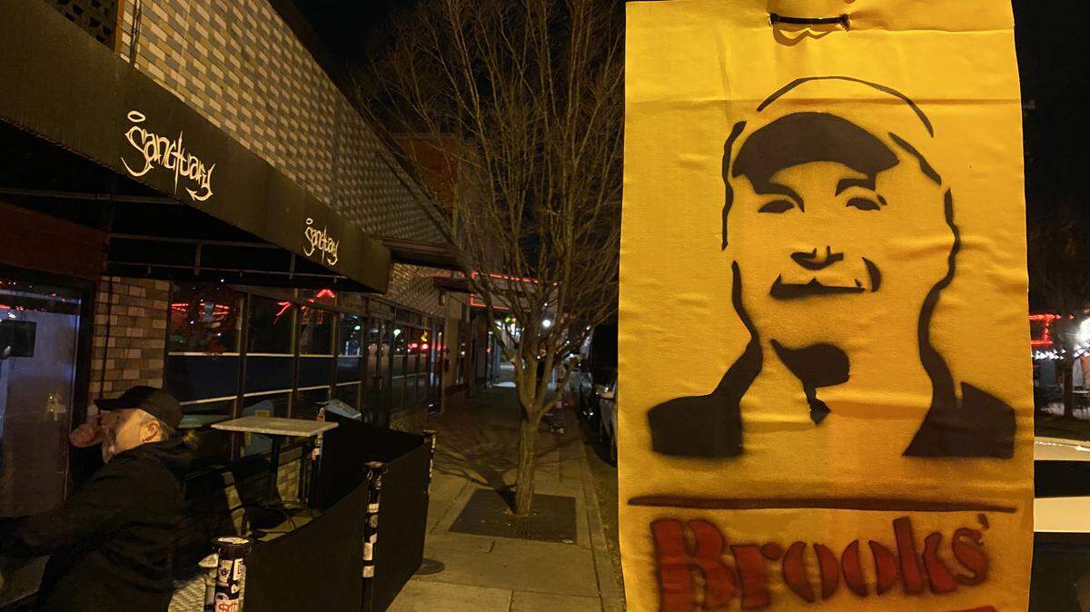 Art around NoDa by Stencil Spray pays tribute to Scott Brooks of Brooks’ Sandwich House.