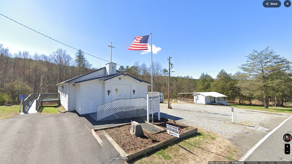 Tabernacle Baptist Church was among the two churches that were set on fire, the Cleveland County Sheriff’s Office says. Neighbors helped save the church.