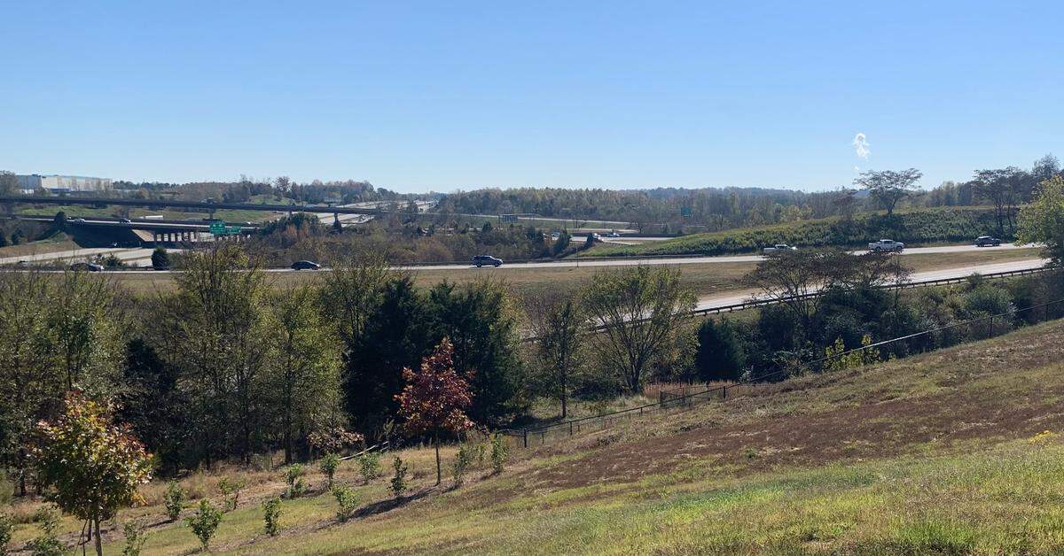 Cars on Interstate 85 in western Mecklenburg County, near the Charlotte airport and Gaston County line. The interchange is the recipient of $45 million in funding to speed up improvements to the area.