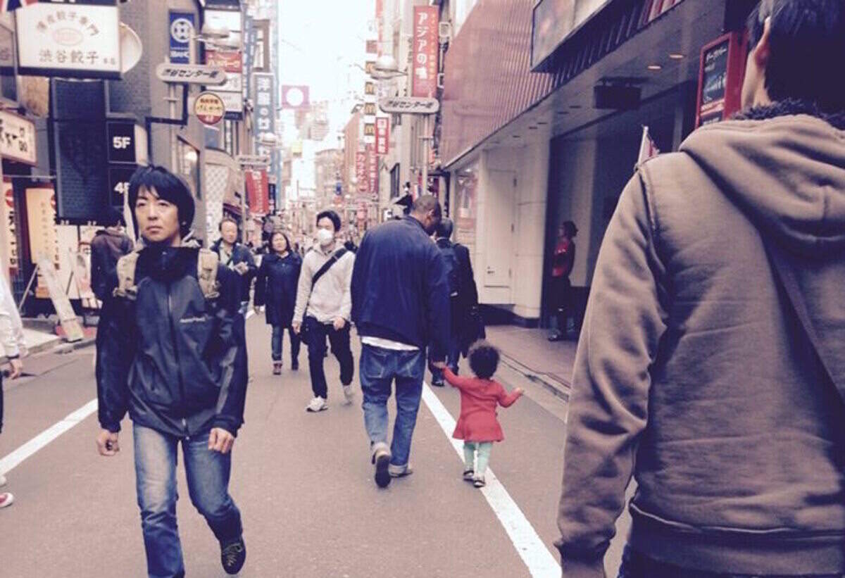 Walking the streets of Shibuya, Tokyo, Japan.