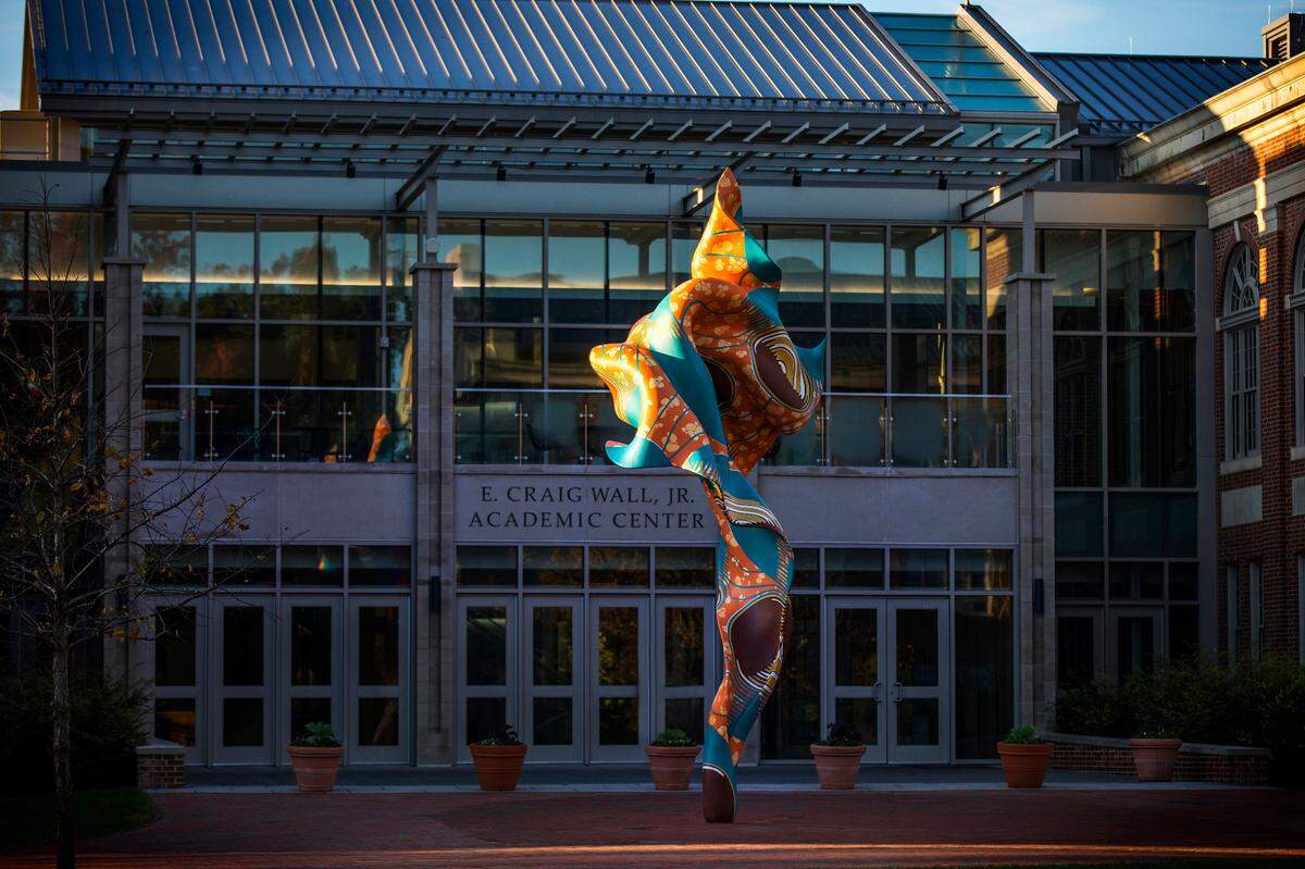 Yinka Shonibare Wind Sculpture at Davidson College.
