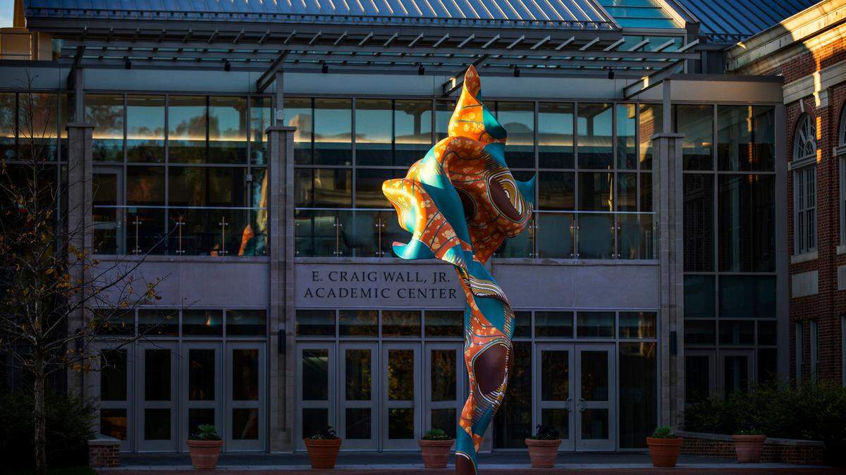 Yinka Shonibare Wind Sculpture at Davidson College.