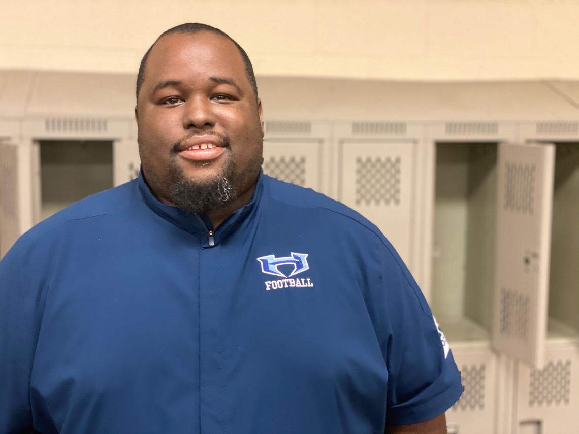 Hopewell High football coach Jamelle Byrd