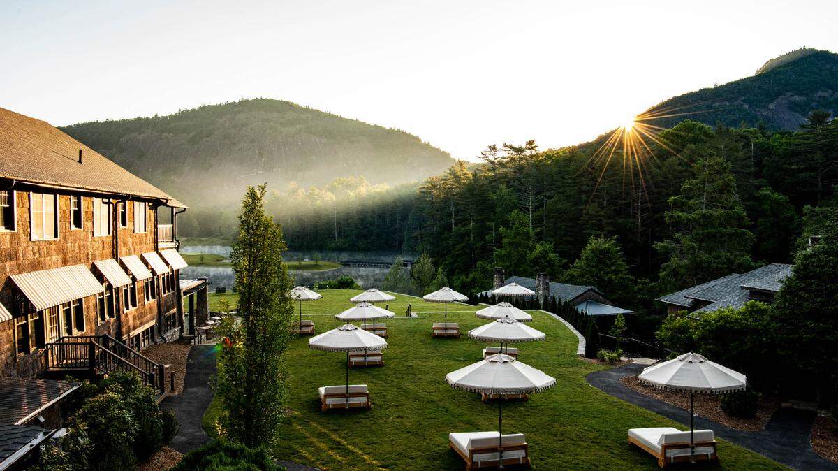 High Hampton sits on 1,400 acres where guests can play golf, tennis or pickleball and more.