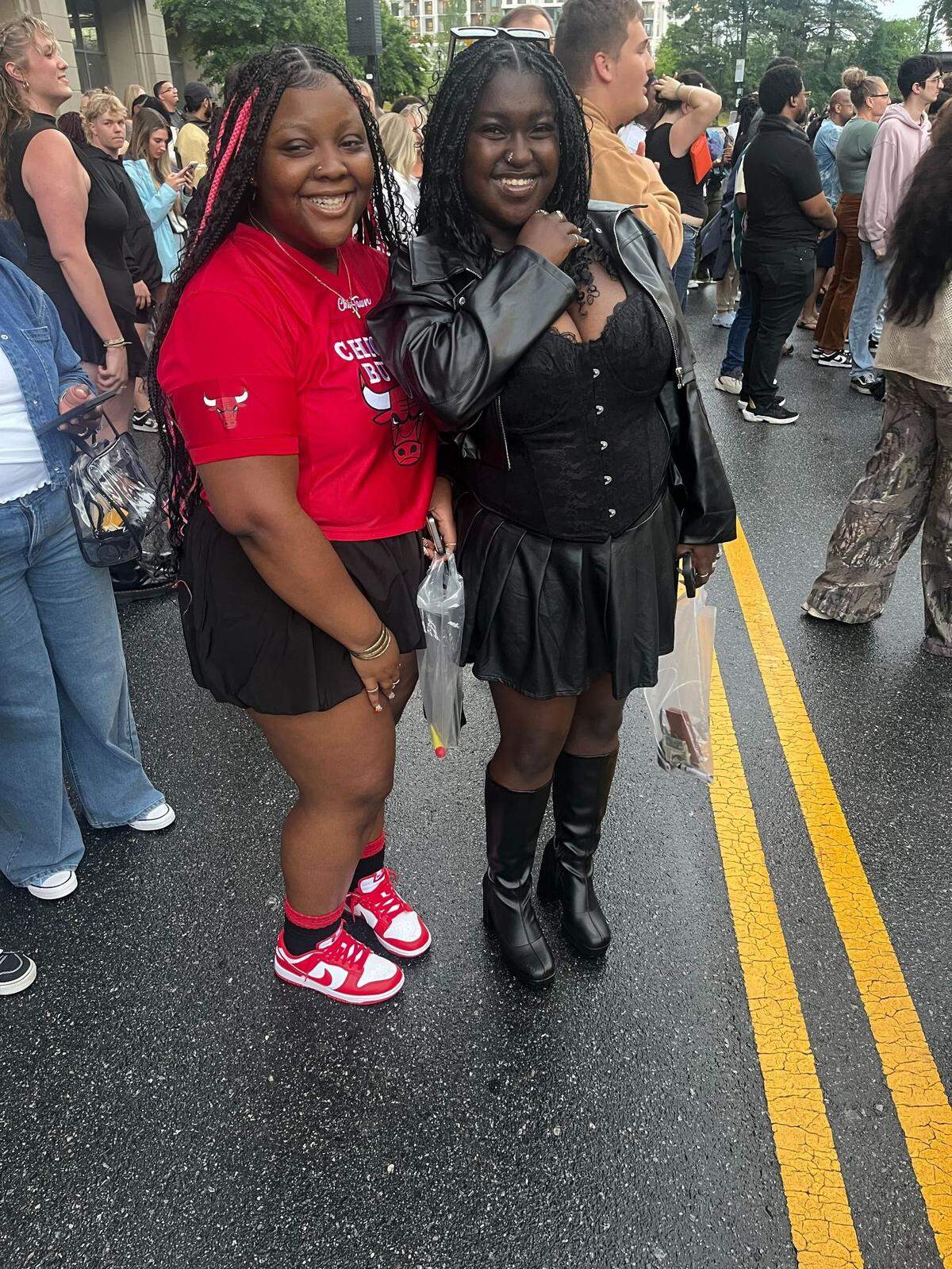 Antyana Hickson’s first concert is seeing Kendrick Lamar at Bank of America Stadium in Charlotte on Saturday, May 3, 2025. She told us she’s ready to head inside. Friend Kiki Burney said she heard the experience would be a once in a lifetime.