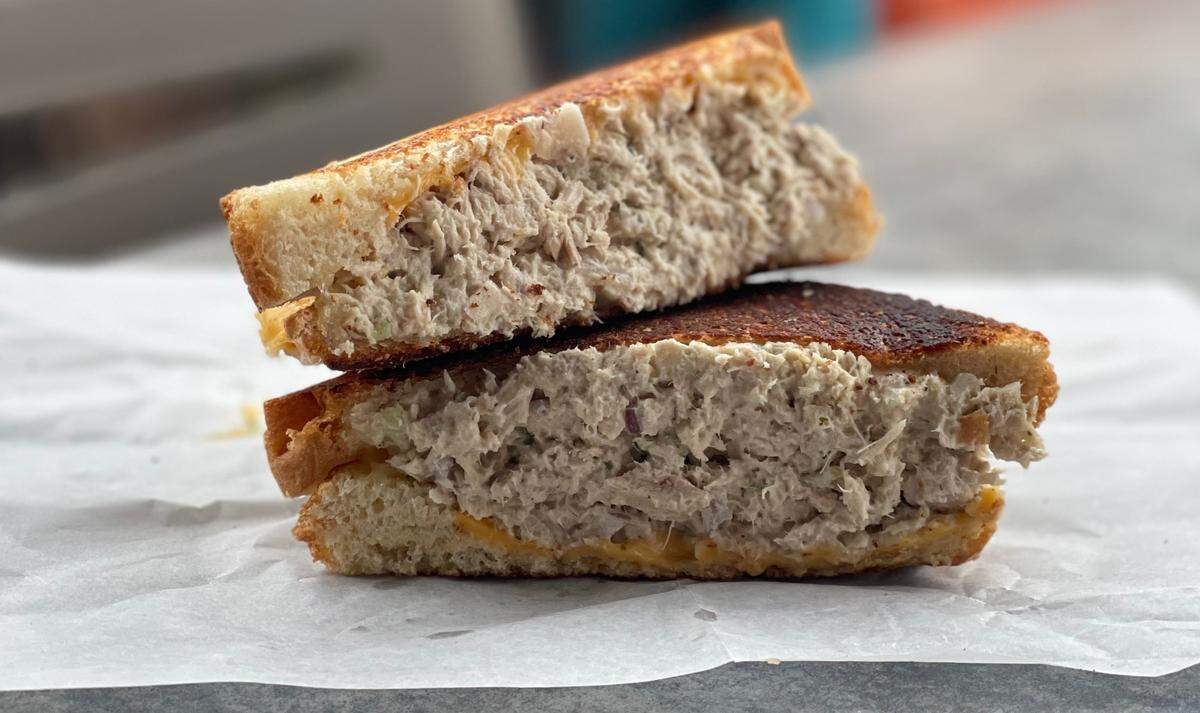 Pinky’s Uptown Tuna Melt.