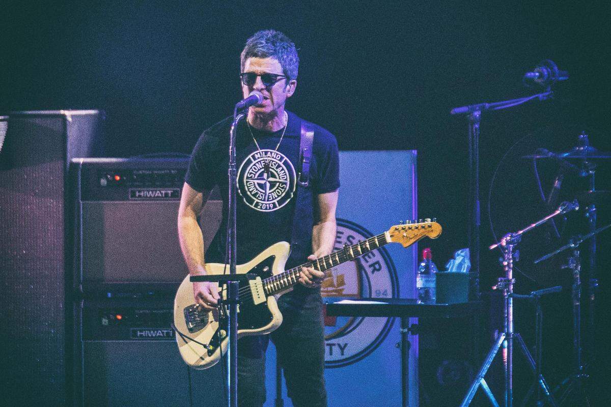 Noel Gallagher performs at PNC Music Pavilion on Tuesday night.