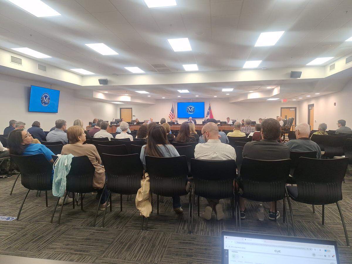 At least 50 people attended Tuesday night’s Mooresville Planning Board meeting, many concerned about a Charlotte developer’s proposed subdivision in southeast Mooresville.