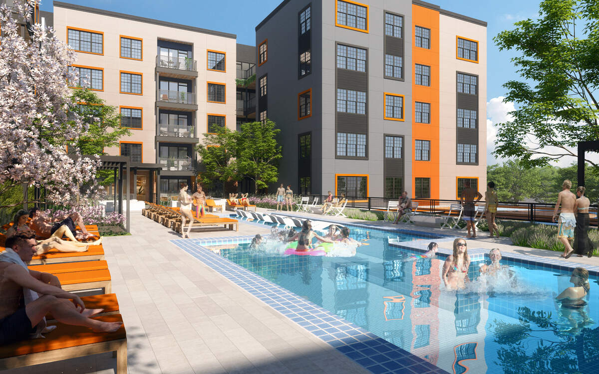 Jefferson Apartment Group will build a 350-unit apartment building close to the popular Charlotte dining hall Optimist Hall.