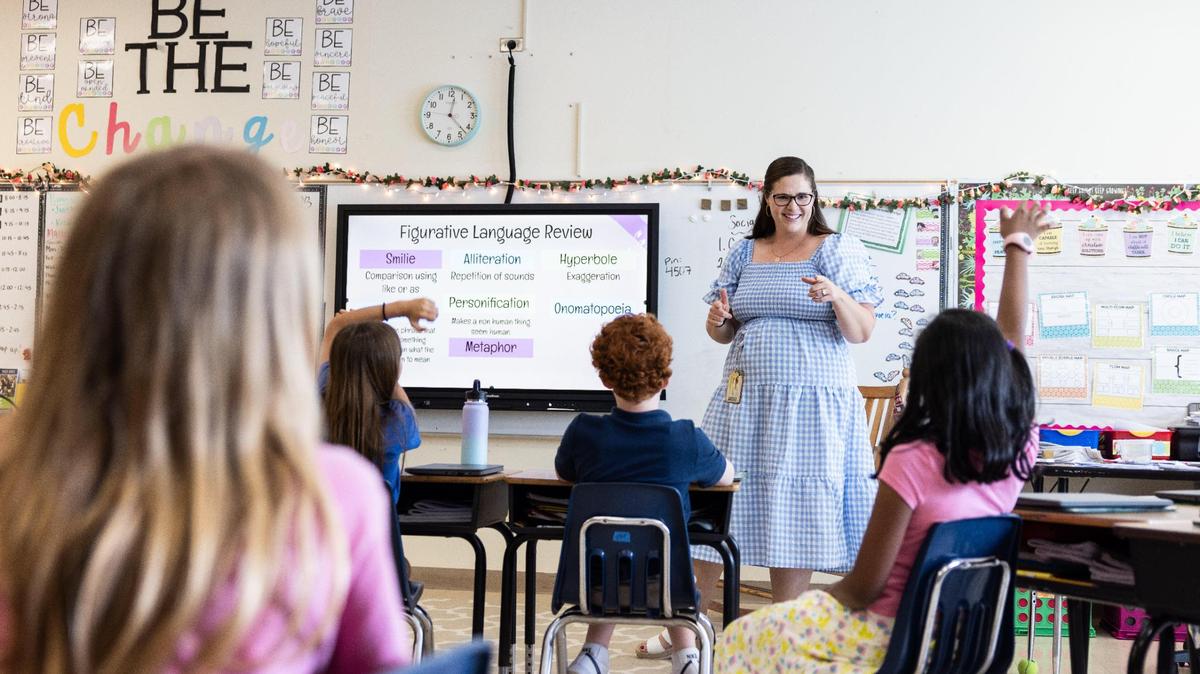 Margaret Brown teachers her class at Providence Spring Elementary in Charlotte, N.C., on May 16, 2023. Providence Spring was named the No. 5 elementary school in North Carolina in 2025 by U.S. News & World Report.