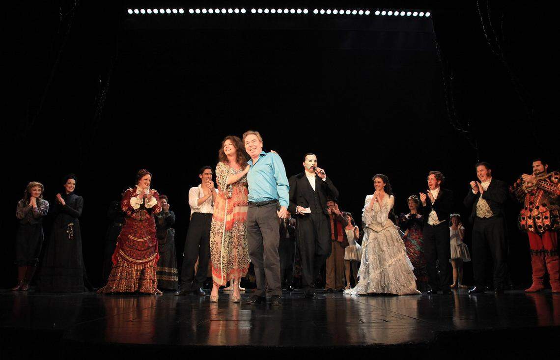 LOS ANGELES, CA - OCTOBER 31:  Sarah Brightman and Lord Andrew Lloyd Webber attend the Phantom of the Opera closing night show at The Pantages Theater on October 31, 2010 in Los Angeles, California.  (Photo by Angela Weiss/Getty Images)