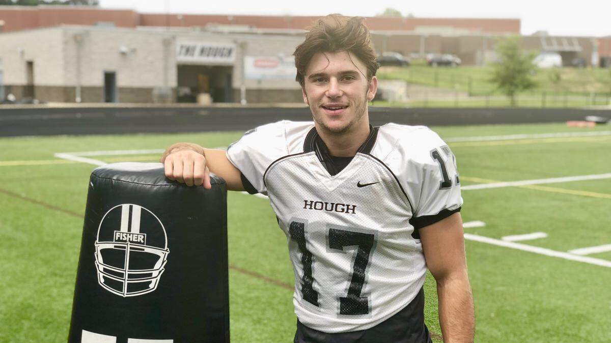 Hough High senior wide receiver Nolan Groulx has committed to Wake Forest