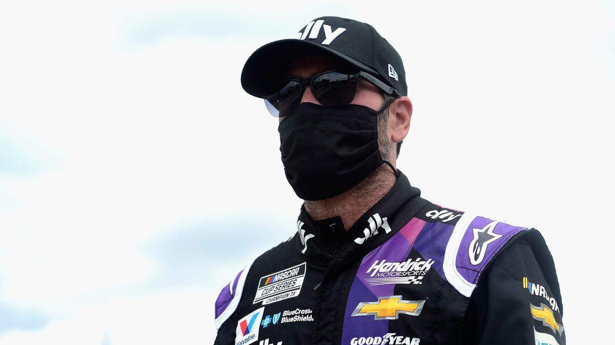 NASCAR driver Jimmie Johnson, who missed last weekend’s race because of a positive COVID-19 test, tested negative for the disease this week.