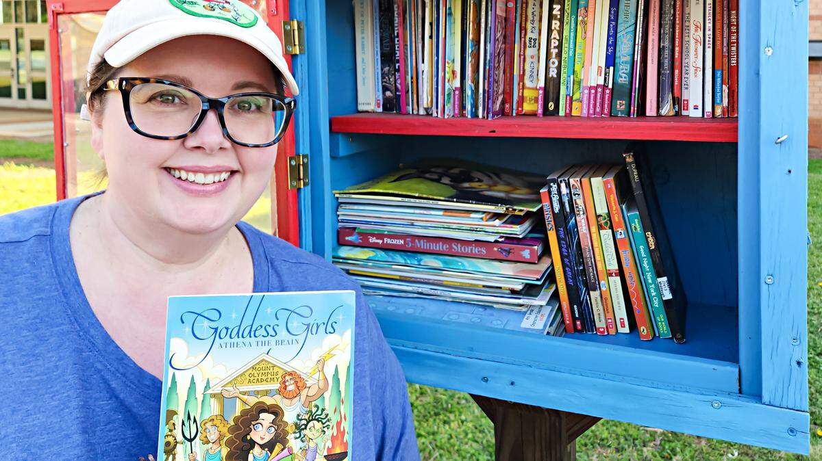 Sarah Ramberg has received more than 250 children’s books to fill Little Free Libraries.