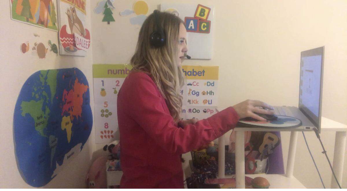 Adalee Raubenheimer has been teaching English as a Second Language from home for the past couple of years.