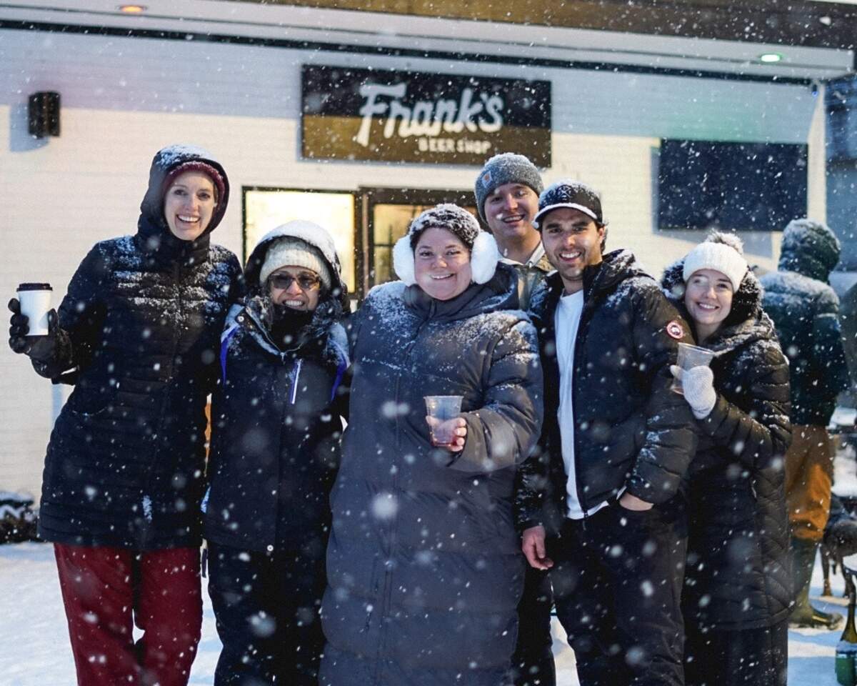 Amid the snowstorm in Charlotte, Frank’s Beer Shop had one of its busiest days of the year on Saturday, Jan. 31.
