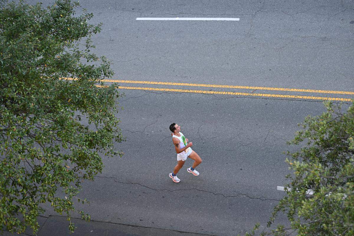 Participants take part in the 20th annual Novant Health Charlotte Marathon on Saturday, Nov. 16, 2024, in Charlotte