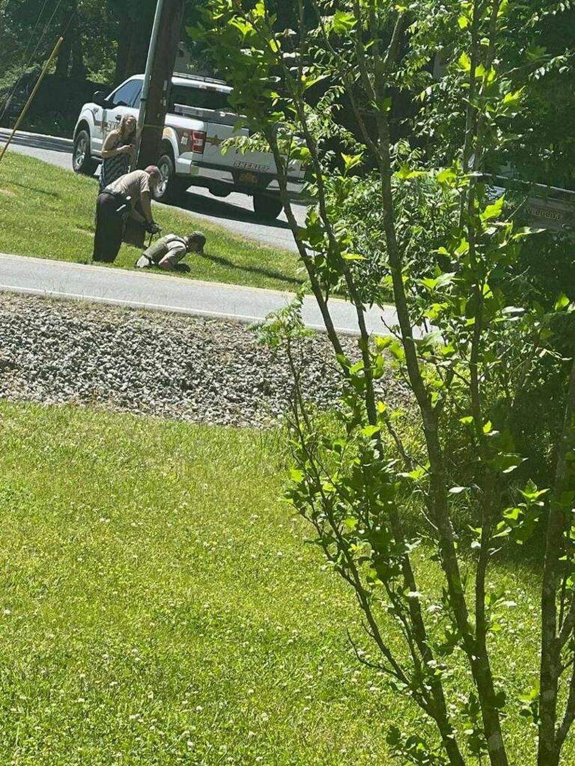 A Cabarrus County Sheriff’s Office deputy and an N.C. Wildlife officer helped secure an alligator found near a Cabarrus County church and its day care center.