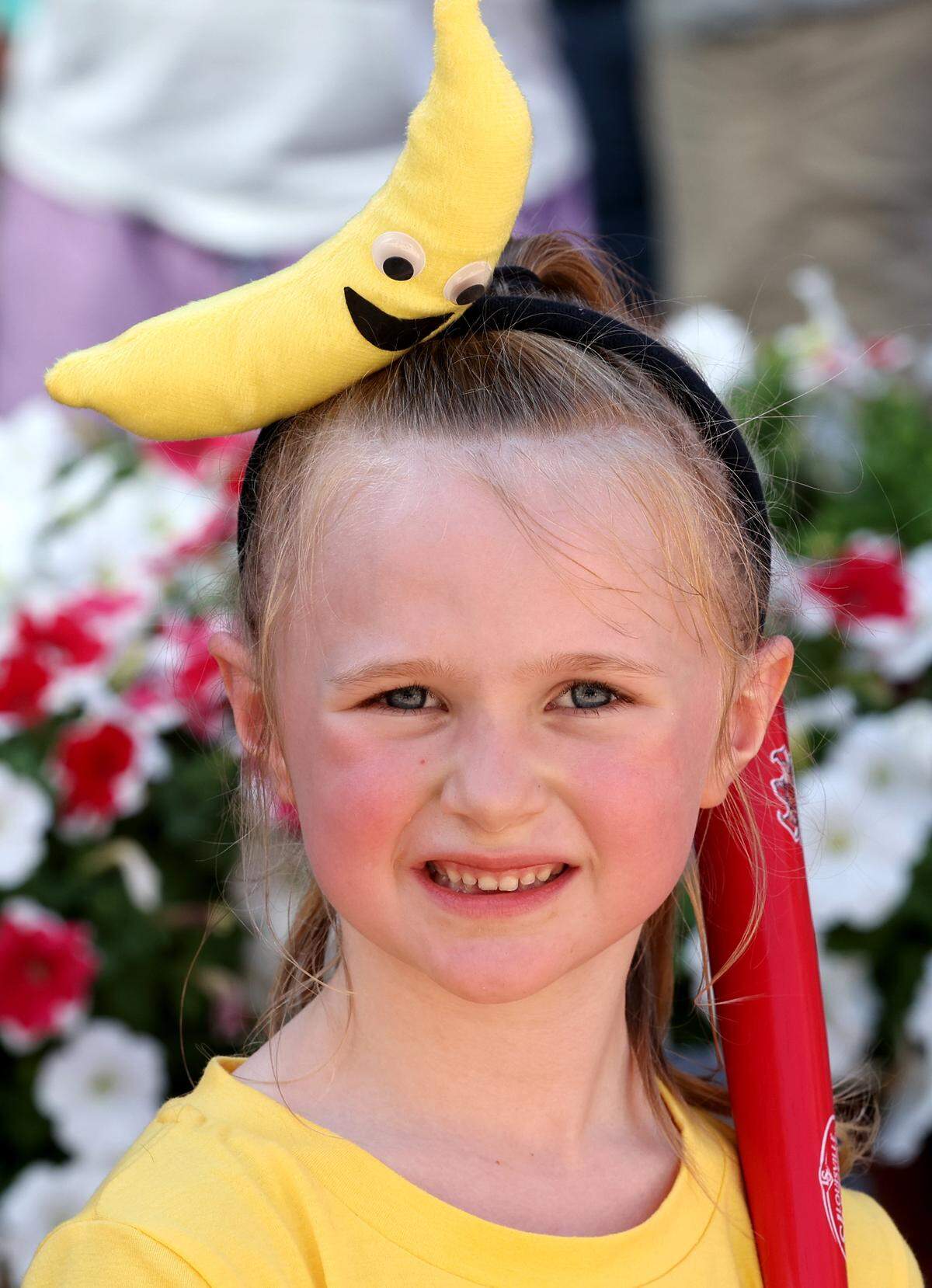 Scarlett Alvarez wore a special banana hair clip to Truist Field where she and her family enjoyed Banana Ball action between the Texas Tailgaters and Firefighters on Thursday, June 4, 2026 in Charlotte, NC.