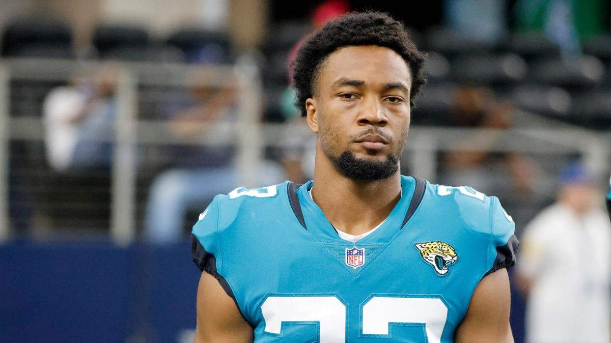 Jacksonville Jaguars cornerback C.J. Henderson (23) walks on the field prior to playing the Dallas Cowboys in August in a preseason game. The Carolina Panthers traded for Henderson on Monday, giving up tight end Dan Arnold and a third-round draft pick in return.