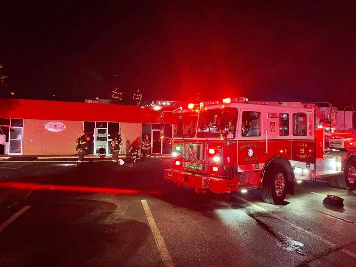 Fire gutted the popular Tropicana nightspot on Lake Norman in Cornelius, NC, in June 2022.