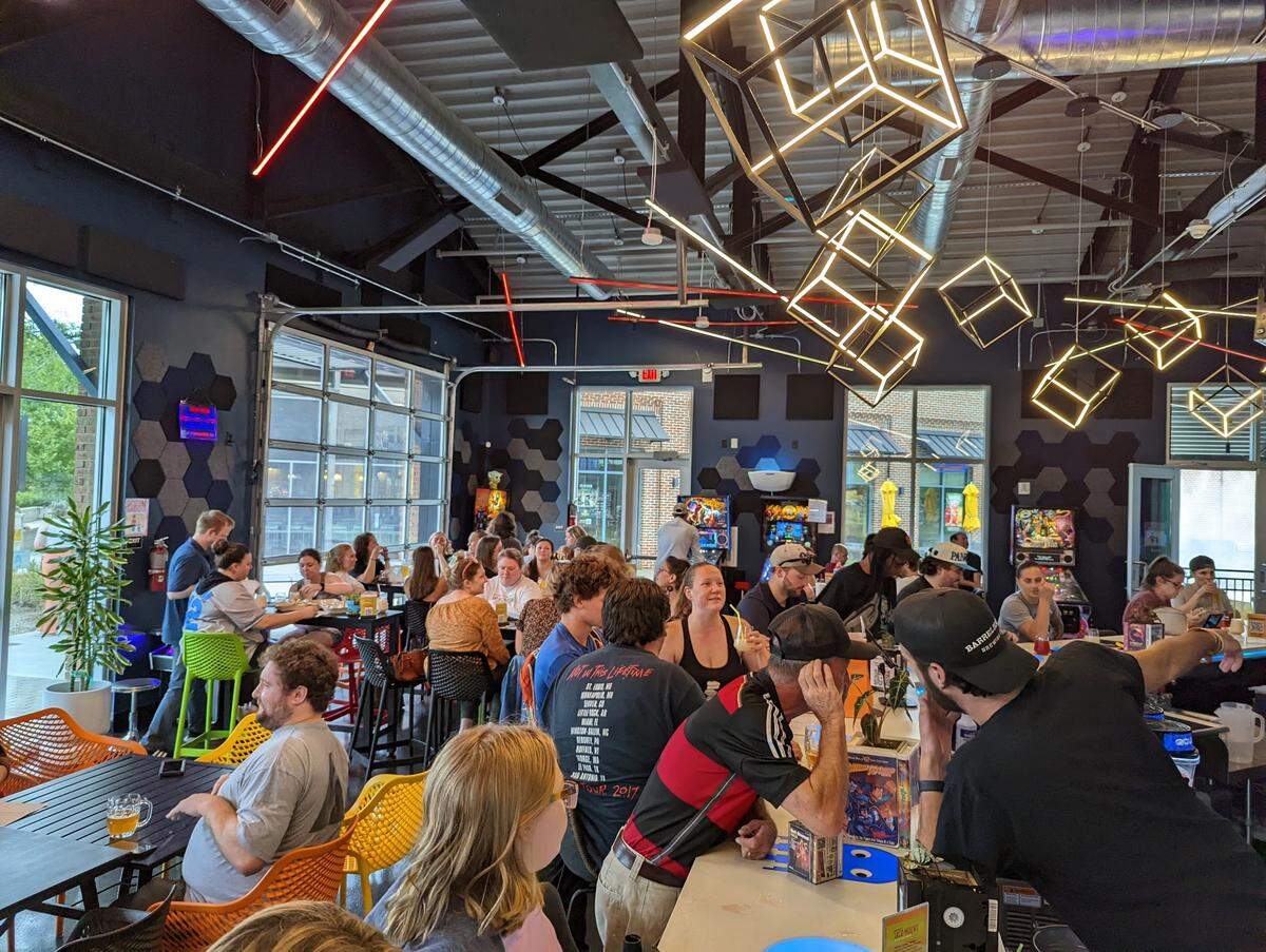 Replay Brewing in Fort Mill offers video games you can play while you sip. 