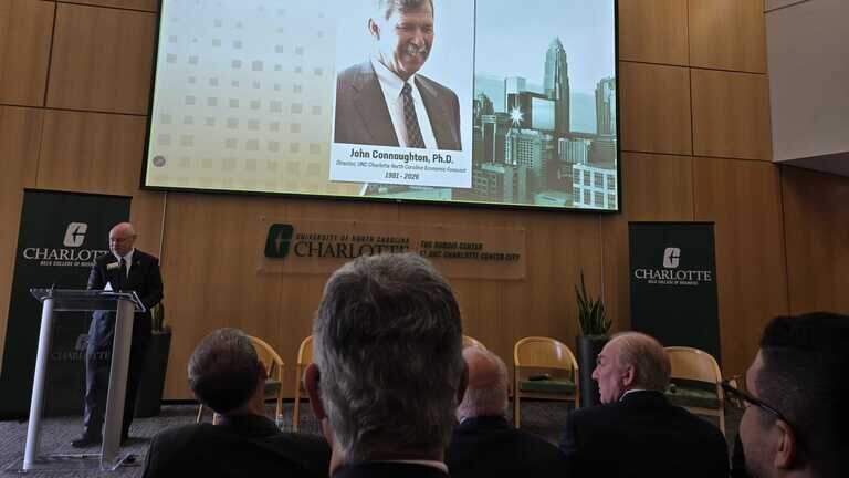 UNC Charlotte launches economic center, honors beloved professor and economist