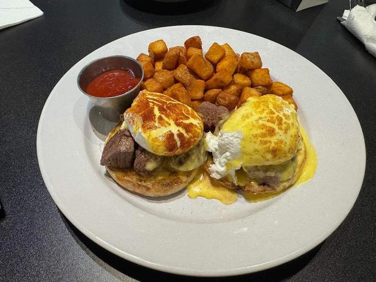 Filet Benedict at FunkHeizer’s in Mooresville