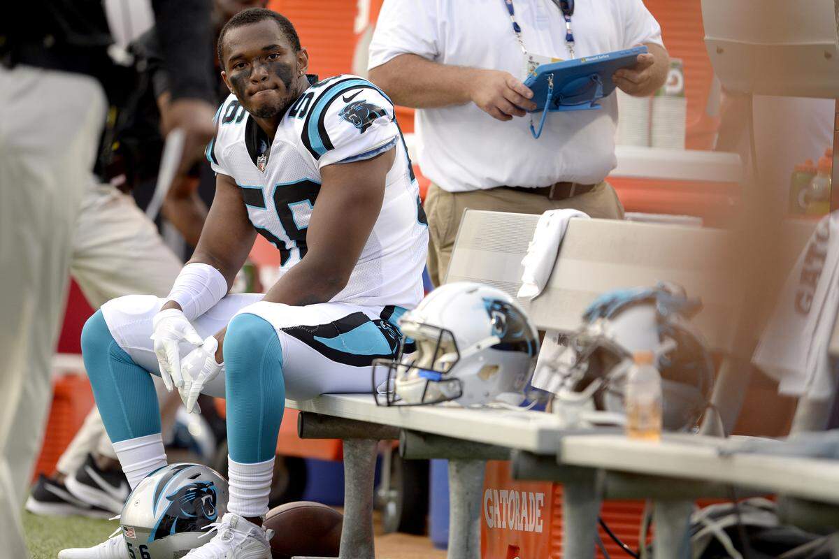 Carolina Panthers linebacker Jermaine Carter.