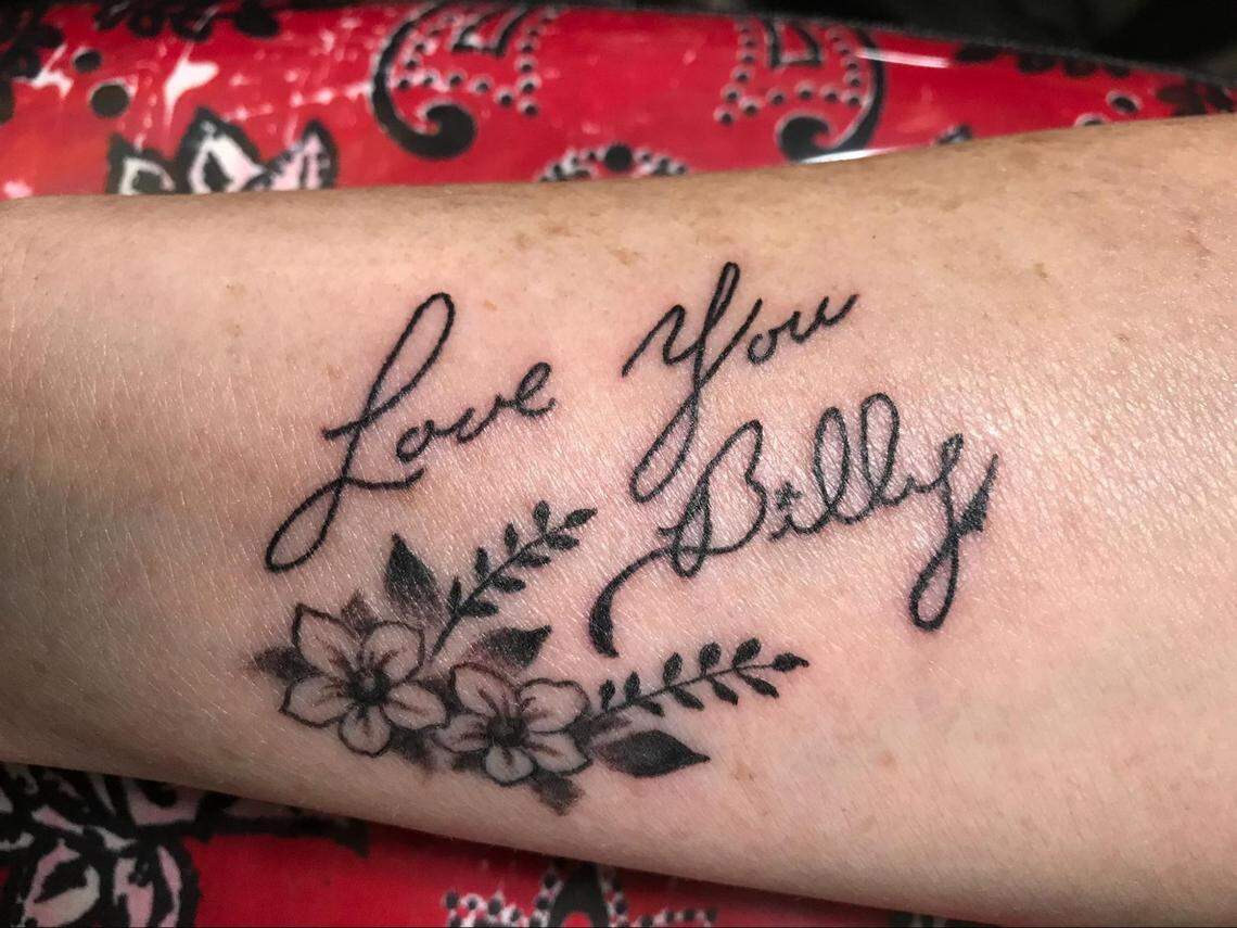 When Bill Thigpen passed away in 2019, his wife, Sandra, had his signature and flowers tattooed on her arm from the first Valentine’s Day card he ever gave her, 58 years ago this year.