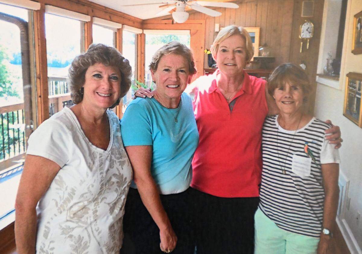 Judy Rose poses in an undated photograph with three of her close friends, all of whom worked together coaching women’s basketball at the University of Tennessee in the 1970s. From left, Rose, former UNC women’s head basketball coach Sylvia Hatchell, former Tennessee women’s basketball coach Pat Summitt and Susan Phillips. Rose is the former director of athletics for the Charlotte 49ers and also was the school’s first-ever women’s basketball coach.