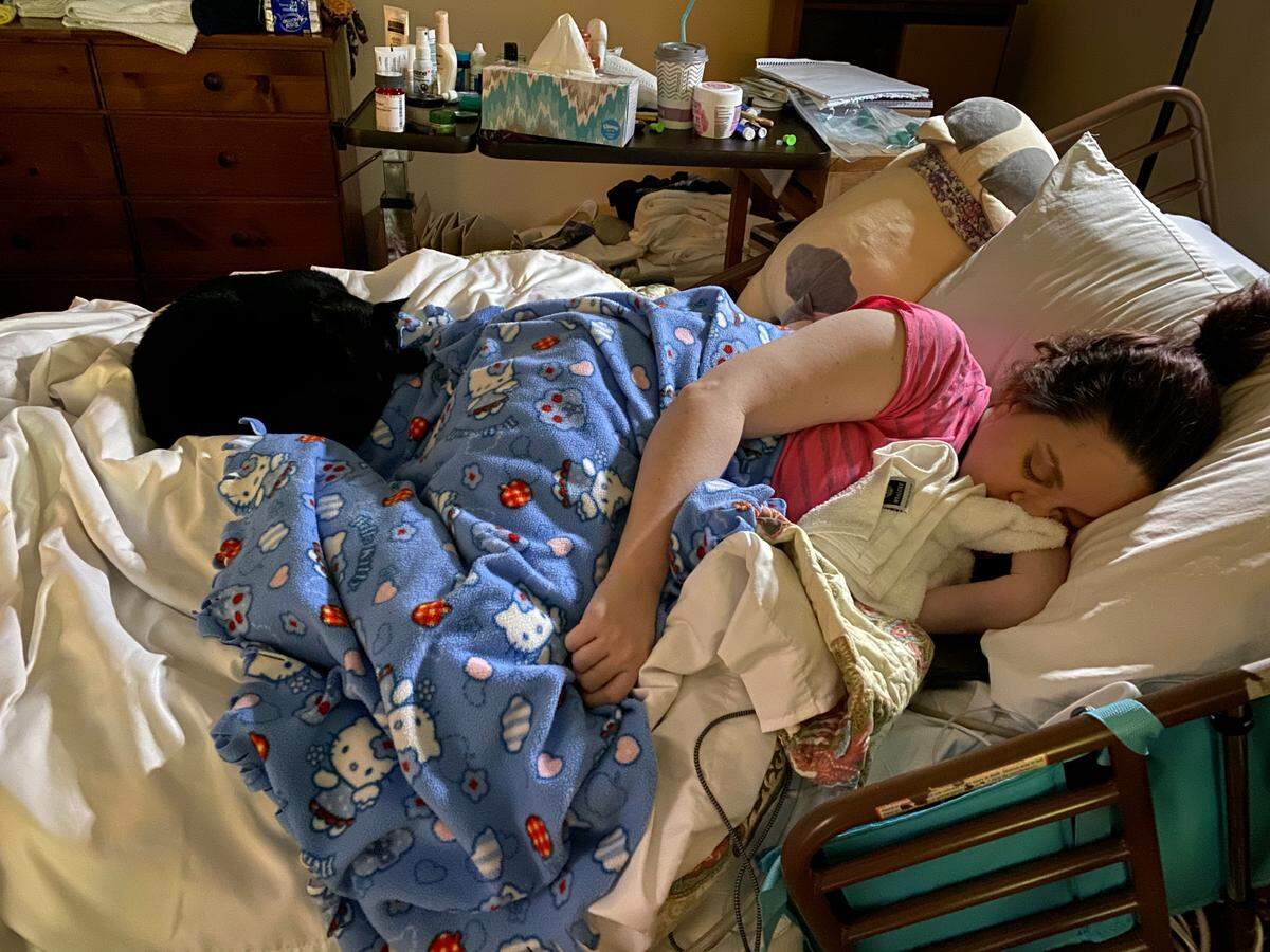 While caregiver Mel Umbarger grew sicker with COVID-19, so did hospice patient Colleen Davis. Eventually, her regimen included heavy sedation drugs.