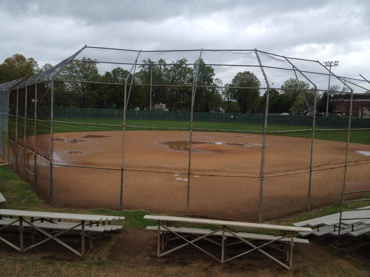Phillip Loftin, Mooresville Spinners co-owner and general manager, provided this old photo of the baseball field at Moor Park before his team refurbished the grounds.