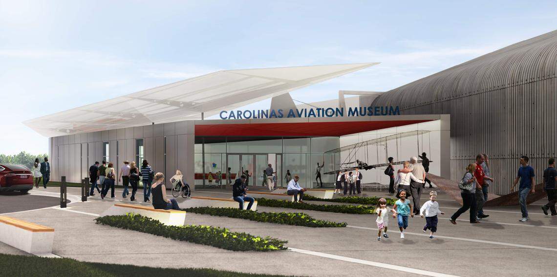 The new Carolinas Aviation Museum is expected to start construction in early 2022 and open to the public in 2023. It will occupy around 10 acres in the Charlotte Douglas International Airport as both an exhibition gallery and a STEM innovation center.