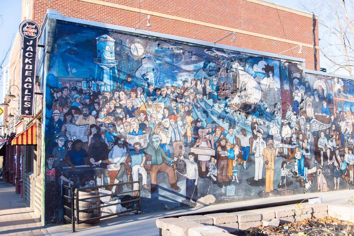 William Puckett's People Wall is at Jack Beagle’s, 3213 N. Davidson St.