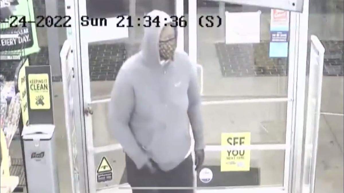 Charlotte-Mecklenburg Police&nbsp; are seeking a woman who fired a gun into and robbed a dollar general while wearing a Louis Vuitton face mask on Sunday, July 24.