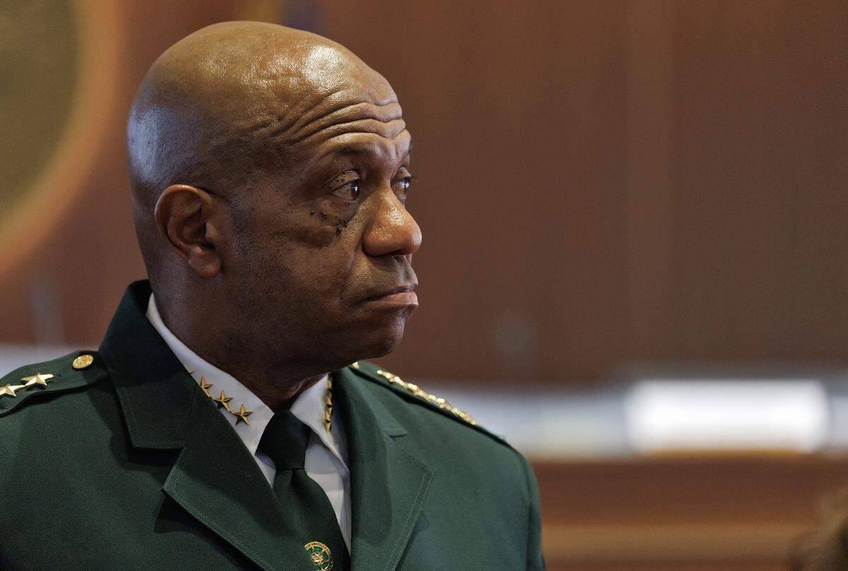 Mecklenburg County Sheriff Garry McFadden awaits the start of the House Select Committee on Oversight and Reform on Monday, Feb. 9, 2026, at the North Carolina Legislative Building.